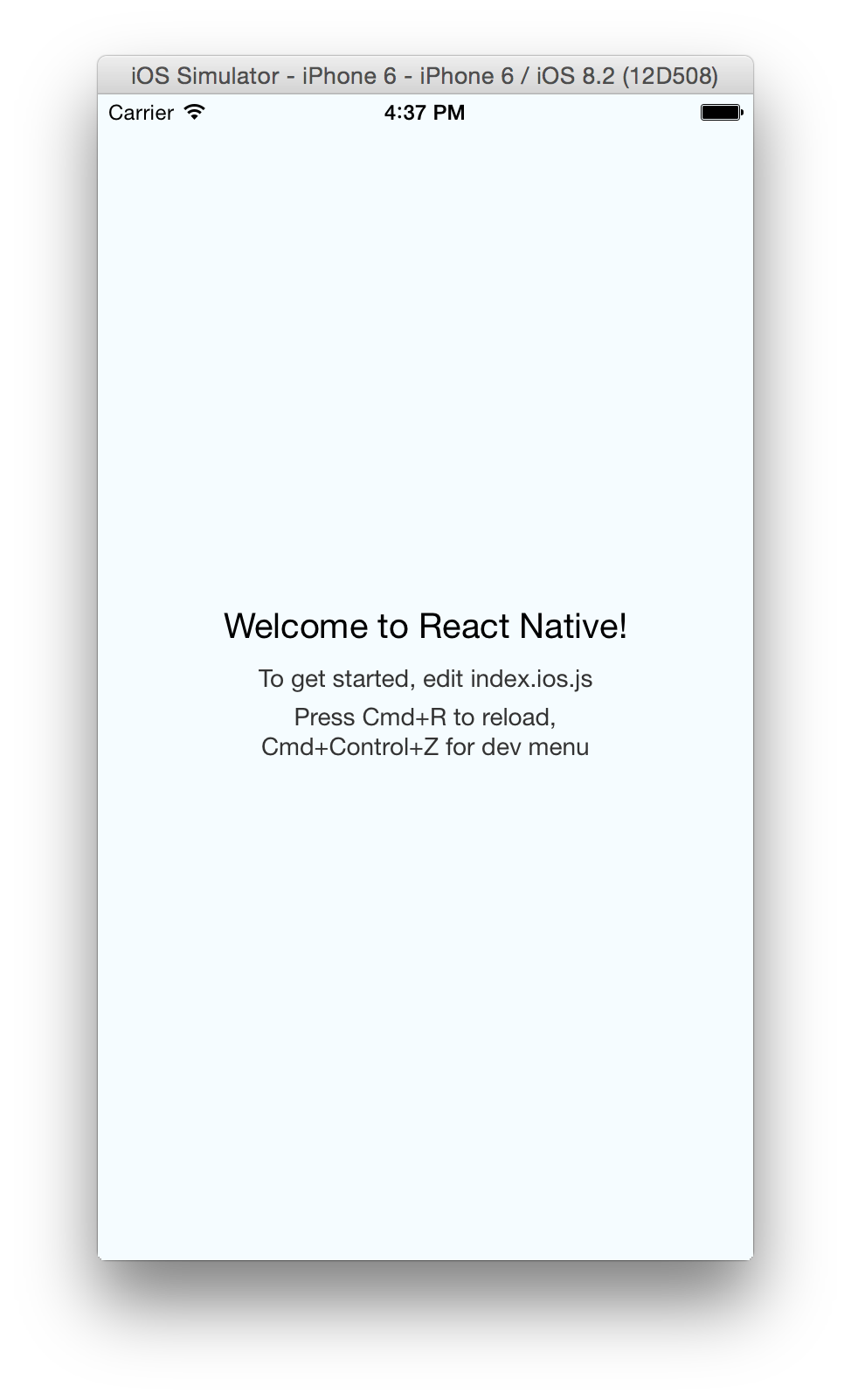 React Native First Start