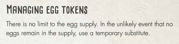 Managing egg tokens